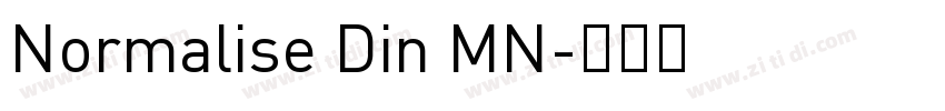 Normalise Din MN字体转换